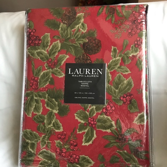 Lauren Ralph Lauren Other - Lauren Ralph Lauren Christmas Tablecloth 60x120